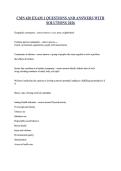CMN 420 EXAM 1 QUESTIONS AND ANSWERS WITH &NewLine;SOLUTIONS 2026 