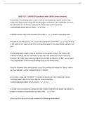 BSIS TEST &vert; UPDATED Questions with 100&percnt; Correct Answers&NewLine;