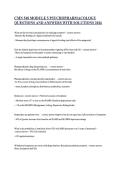 CMN 548 MODULE 5 PSYCHOPHARMACOLOGY &NewLine;QUESTIONS AND ANSWERS WITH SOLUTIONS 2026
