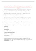 Certified Healthcare Constructor &lpar;CHC&rpar; &vert; UPDATED Questions with 100&percnt; Correct Answers
