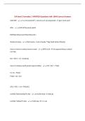 CFA level 2 formulas &vert; UPDATED Questions with 100&percnt; Correct Answers&NewLine;