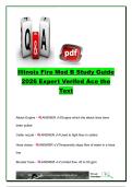 Illinois Fire Mod B 2026 Study Guide Questions and Answers &lpar;120&plus; Q&A&rpar; &vert; Fire Hose&comma; Hydrants&comma; Ladders&comma; Forcible Entry&comma; Rescue & Wildland Firefighting Review