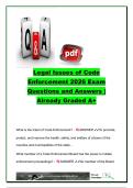 Florida Legal Issues of Code Enforcement 2026 Exam Questions and Answers &lpar;150&plus; Q&A&rpar; &vert; Chapter 162&comma; Due Process&comma; Hearings&comma; Evidence&comma; Liens & Service of Process Master Review