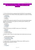 N212 PATHOPHYSIOLOGY EXAM 1 &vert; VERIFIED EXAM QUESTIONS AND 100&percnt; VERIFIED ANSWERS - LATEST VERSION 2026&sol;2027 &lpar;PASS GUARANTEE&rpar;&NewLine;&NewLine; &NewLine;