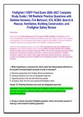 Firefighter I VDFP Final Exam 2026&ndash;2027 Complete &NewLine;Study Guide &vert; 100 Realistic Practice Questions with &NewLine;Detailed Answers&comma; Fire Behavior&comma; ICS&comma; SCBA&comma; Search & &NewLine;Rescue&comma; Ventilation&comma; Building Construction&comma; and &NewLine;Firefighter Safety Review