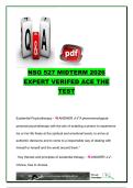 NSG 527 EXAM COMPLETE PACKAGE DEAL