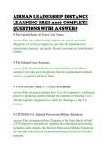 AIRMAN LEADERSHIP DISTANCE &NewLine;LEARNING PREP 2026 COMPLETE &NewLine;QUESTIONS WITH ANSWERS