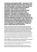 The Ultimate and Complete TLI4801 &ndash; Techniques in Trial and Litigation &lpar;EML1501&rpar; Study Guide 2025&comma; Covering Civil and Criminal Litigation Procedures&comma; Courtroom Advocacy and Trial Techniques&comma; Legal Drafting and Pleadings Preparation&comma; Rules of Evidence and 