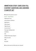 AIRMETHODS STUDY GUIDE 2026 FULL &NewLine;CONTENT QUESTIONS AND ANSWERS &NewLine;COMPLETE SET