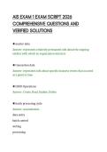 AIS EXAM 1 EXAM SCRIPT 2026 &NewLine;COMPREHENSIVE QUESTIONS AND &NewLine;VERIFIED SOLUTIONS