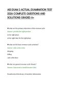 AIS EXAM 3 ACTUAL EXAMINATION TEST &NewLine;2026 COMPLETE QUESTIONS AND &NewLine;SOLUTIONS GRADED A&plus;