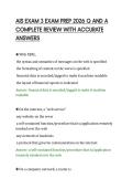 AIS EXAM 3 EXAM PREP 2026 Q AND A &NewLine;COMPLETE REVIEW WITH ACCURATE &NewLine;ANSWERS 