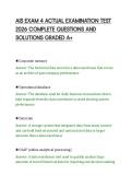 AIS EXAM 4 ACTUAL EXAMINATION TEST &NewLine;2026 COMPLETE QUESTIONS AND &NewLine;SOLUTIONS GRADED A&plus;