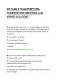 AIS EXAM 4 EXAM SCRIPT 2026 &NewLine;COMPREHENSIVE QUESTIONS AND &NewLine;VERIFIED SOLUTIONS 