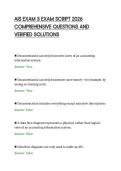 AIS EXAM 5 EXAM SCRIPT 2026 &NewLine;COMPREHENSIVE QUESTIONS AND &NewLine;VERIFIED SOLUTIONS