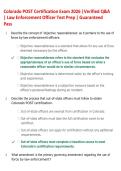 Colorado POST Certification Exam Review 2026 &vert; Comprehensive Law Enforcement Study Guide & Prep