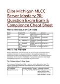 2026&sol;2027 S-Tier Michigan MLCC Server Mastery&colon; Elite 20&plus; Question Test Bank & Compliance Cheat Sheet
