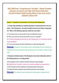 NSG 3280 Exam 1 Comprehensive Test Bank &ndash; Newest Complete &NewLine;Questions & Answers with High-Yield Clinical Rationales &ndash;&NewLine;Psychiatric-Mental Health Nursing Master Study Guide &lpar;Latest &NewLine;2026&sol;2027 Edition&rpar; PDF