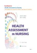 Test Bank for Health Assessment in Nursing &ndash; 7th Edition by Janet R&period; Weber & Jane H&period; Kelley &vert; Complete 2026 Test Bank with Detailed NCLEX-Style Questions&comma; Answers&comma; and Rationales &ndash; Full Chapters 1&ndash;34