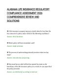 ALABAMA LIFE INSURANCE REGULATORY &NewLine;COMPLIANCE ASSESSMENT 2026 &NewLine;COMPREHENSIVE REVIEW AND &NewLine;SOLUTIONS 