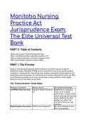 2026&sol;2027 S-Tier Manitoba Nursing Jurisprudence Exam Test Bank &lpar;CRNM&sol;RHPA&sol;PHIA&rpar; &vert; 30&plus; Q&A &plus; In-Depth Rationales