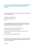 POOL AND HOT TUB CPO PRACTICE &lpar;2026&rpar; EXAM QUESTIONS AND ALL CORRECT ANSWERS 100&percnt; SOLVED AND GUARANTEED SUCCESS&excl;&excl;