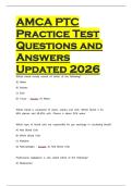 PTC latest 2026 &vert; 2027 package deal Questions and Answers All Verified