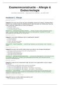 Allergie & Endocrinologie &ndash; 1ste Master Geneeskunde &ndash; Examenreconstructies per hoofdstuk &lpar;2022&ndash;2025&rpar; &ndash; Complete verzameling examenvragen met antwoorden