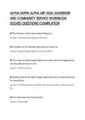ALPHA KAPPA ALPHA MIP 2026 LEADERSHIP &NewLine;AND COMMUNITY SERVICE WORKBOOK &NewLine;SOLVED QUESTIONS COMPILATION