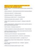 AQUATIC FACILITY OPERATOR UPDATED EXAM TEST QUESTIONS AND ANSWERS SURE A&period;pdf