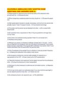 CALIFORNIA AMBULANCE DMV SCRIPTED EXAM QUESTIONS AND ANSWERS SURE A&period;pdf