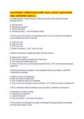 CALIFORNIA AMBULANCE DMV 2026 LATEST QUESTIONS AND ANSWERS SURE A&period;pdf