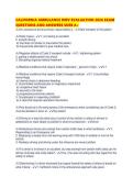 CALIFORNIA AMBULANCE DMV EVALUATION 2026 EXAM QUESTIONS AND ANSWERS SURE A&period;pdf