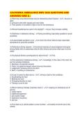 CALIFORNIA AMBULANCE DMV 2026 QUESTIONS AND ANSWERS SURE A&period;pdf