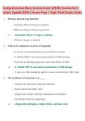 Comprehensive Basic Science Exam &lpar;CBSE&rpar; Review Set I 2026 &vert; Latest Exam Questions & Answers &vert; High-Yield Medical School Prep Guide