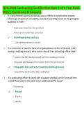 CON 3990 Contracting Certification Quiz 1 of 4 Test Bank 2026 &vert; Latest Questions & Answers &vert; Comprehensive Exam Prep Guide