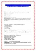 Protective Coating Specialist Exam Questions and Well-Explained Accurate Answers Comprehensive Certification Study Guide 2025&sol; 2026 Step-by-Step Coating Inspection Concepts&comma; Corrosion Protection Methods&comma; Industry Standards&comma; and 100&percnt; Verified with Correct 