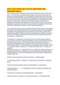 MCAT 2026 EXAM TEST ACTUAL QUESTIONS AND ANSWERS SURE A&period;pdf