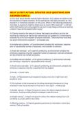 MCAT LATEST ACTUAL UPDATED 2026 QUESTIONS AND ANSWERS SURE A&period;pdf