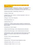 MCAT PHYSICS EVALUTION 2026 SET QUESTIONS AND ANSWERS SURE A&period;pdf