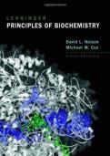 TEST BANK FOR LEHNINGER PRINCIPLES OF BIOCHEMISTRY BY DAVID L&period; NELSON&comma; MICHAEL M&period; COX&comma; 5TH EDITION &vert;&vert; ALL CHAPTERS COVERED &vert;&vert; A&plus; MATERIAL &vert;&vert; ISBN&colon; 9780716771081 &vert;&vert; QUESTIONS AND VERIFIED ANSWERS &vert;&vert; SUCCESS