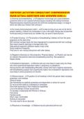 CERTIFIED LACTATION CONSULTANT COMPREHENSIVE EXAM ACTUAL QUESTIONS AND ANSWERS SURE A&period;pdf&NewLine;&NewLine;