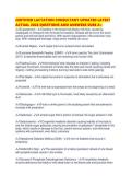 CERTIFIED LACTATION CONSULTANT UPDATED LATEST ACTUAL 2026 QUESTIONS AND ANSWERS