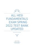 HESI Fundamentals Test Bank Comprehensive Nursing Practice Questions&comma; Basic Skills Review&comma; Clinical Fundamentals Scenarios&comma; and 100&percnt; Verified with Correct Answers Study Guide for Exam Success 2025&sol; 2026