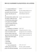 HESI 101 Leadership Exam Questions and Answers Comprehensive Nursing Leadership and Management Practice Questions&comma; Delegation Principles&comma; Prioritization Scenarios&comma; and 100&percnt; Verified with Correct Answers Study Guide for Exam Success 2025&sol; 2026