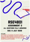 RSE4801 Assignment 2 Memo &vert; Due 6 July 2026