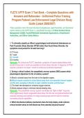 FLETC UPTP Exam 3 Test Bank &ndash; Complete Questions with &NewLine;Answers and Rationales &ndash; Uniformed Police Training &NewLine;Program Federal Law Enforcement Legal Division Study &NewLine;Guide &lpar;Latest 2026&sol;2027&rpar;