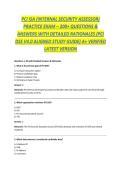 PCI ISA &lpar;INTERNAL SECURITY ASSESSOR&rpar; PRACTICE EXAM &ndash; 200&plus; QUESTIONS & ANSWERS WITH DETAILED RATIONALES &lpar;PCI DSS V4&period;0 ALIGNED STUDY GUIDE&rpar; A&plus; VERIFIED LATEST VERSION