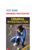 Test Bank for Criminal Investigation Questions and Answers &vert; Latest Update 2026 Exam Prep &vert; 100&percnt; Guarantee Pass &vert; By Charles R&period; Swanson&comma; Neil C&period; Chamelin & Leonard Territo