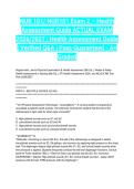 NUR 101&sol; NUR101 Exam 2 &ndash; Health Assessment Guide ACTUAL EXAM 2026&sol;2027 &vert; Health Assessment Guide &vert; Verified Q&A &vert; Pass Guaranteed - A&plus; Graded
